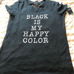 Torrid T-shirt “ Black is my happy Color”